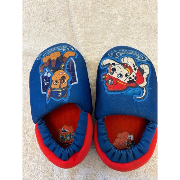 Paw patrol Blue and Red Kids' Slippers with Cartoon Characters chase house shoes - Picture 6 of 7